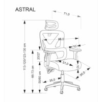Офисное кресло Poland Astral (92700496) фото №3 — интернет-магазин Desire.md