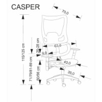 Офисное кресло Poland Casper (92700497) фото №5 — интернет-магазин Desire.md