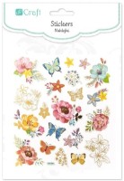 Autocolante DPCraft Flowers And Butterflies 21pcs (DPNK-045)