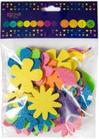 Autocolante DPCraft Flowers Glitter 72pcs (KSPI-024)