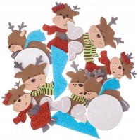 Autocolante DPCraft Funny Deer 3D 10pcs (KSPI-408) imaginea #2 — magazin online Desire.md