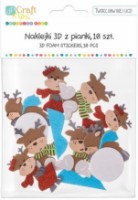 Autocolante DPCraft Funny Deer 3D 10pcs (KSPI-408)