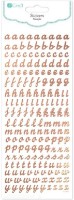 Autocolante DPCraft Golden Letters 168pcs (DPNK-062)