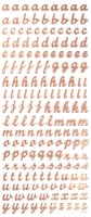 Autocolante DPCraft Golden Letters 168pcs (DPNK-062) imaginea #2 — magazin online Desire.md
