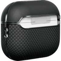 Чехол для наушников Pitaka Aramid Fiber Magnetic Case AirPods Pro 2 Black/Gray (APM2401) фото №2 — интернет-магазин Desire.md