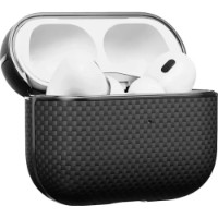 Чехол для наушников Pitaka Aramid Fiber Magnetic Case AirPods Pro 2 Black/Gray (APM2401) фото №6 — интернет-магазин Desire.md