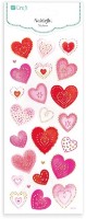 Autocolante DPCraft Hearts 25pcs (DPNB-105)