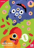 Цветная бумага Kite A4/15pcs (K19-250)