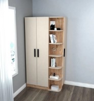 Шкаф Trendy Luses Pine Atlantic/Beige 90x182x50cm GTR005853 фото №2 — интернет-магазин Desire.md