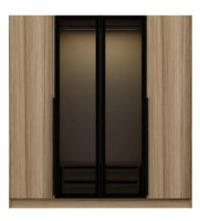 Шкаф Trendy Kale Plus 7818 Dore/Black 180x210x52cm GTR004904 фото №3 — интернет-магазин Desire.md