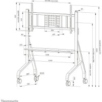 Напольная стойка для ТВ Neomounts FL50-575BL1 фото №2 — интернет-магазин Desire.md