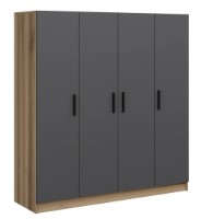 Dulap Trendy Kale 7638 Dore/Anthracit 180x210x52cm GTR004704 imaginea #3 — magazin online Desire.md