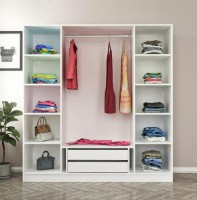 Шкаф Trendy Kale 6635 White/Black 180x210x52cm GTR004631 фото №2 — интернет-магазин Desire.md