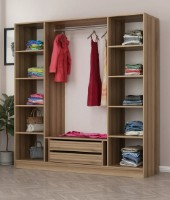 Dulap Trendy Kale 7648 Dore/Black 180x210x52cm GTR004710 imaginea #2 — magazin online Desire.md