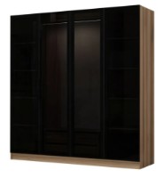 Dulap Trendy Kale 7648 Dore/Black 180x210x52cm GTR004710 imaginea #3 — magazin online Desire.md