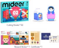 Set pentru creatie Mideer Let's Cut Paper Level 2 (6936352533672) imaginea #2 — magazin online Desire.md