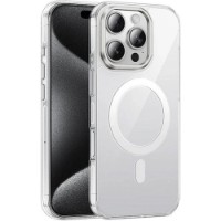 Husa de protecție Hoco Invisible Magnetic Protective Case with Holder iPhone 16 Pro Transparent (AS9)