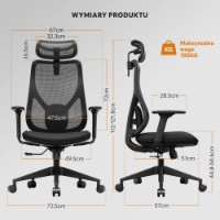 Scaun de birou Sense7 Moyo Black imaginea #8 — magazin online Desire.md