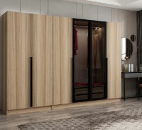 Шкаф Trendy Kale Plus 7820 Dore/Black 270x210x52cm GTR004906 фото №5 — интернет-магазин Desire.md