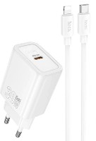 Încărcător Hoco N62 Gentle Type-C to Lightning White