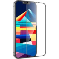 Sticlă de protecție pentru smartphone Hoco Nano 3D Full screen Edges Protection Tempered Glass for iPhone 15 A12 Plus Black