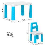 Măsuță pentru copii Technok Blue/White (0471) imaginea #4 — magazin online Desire.md