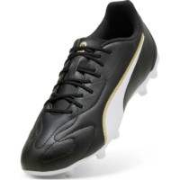 Ghete pentru fotbal Puma King 20 Play Fg/Ag Puma Black/White/Gold, s.39 imaginea #5 — magazin online Desire.md