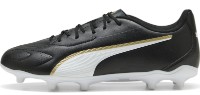 Ghete pentru fotbal Puma King 20 Play Fg/Ag Puma Black/White/Gold, s.40 imaginea #2 — magazin online Desire.md