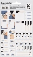 Наклейки для ежедневника Meshu Strict Lines 12*21cm 53pcs (MS_36977)
