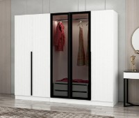 Dulap Trendy Kale Plus 7811 White/Black 225x210x52cm GTR004899 imaginea #2 — magazin online Desire.md