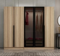 Шкаф Trendy Kale Plus 7819 Dore/Black 225x210x52cm GTR004905