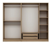 Шкаф Trendy Kale Plus 7819 Dore/Black 225x210x52cm GTR004905 фото №5 — интернет-магазин Desire.md