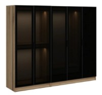 Шкаф Trendy Kale 7649 Dore/Black 225x210x52cm GTR004711 фото №3 — интернет-магазин Desire.md