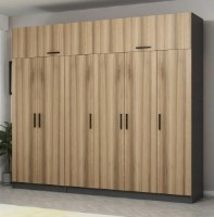 Dulap Trendy Kale 5292 Anthracit/Dore 225x255x52cm GTR004610 imaginea #1 — magazin online Desire.md