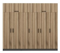 Dulap Trendy Kale 5292 Anthracit/Dore 225x255x52cm GTR004610 imaginea #2 — magazin online Desire.md