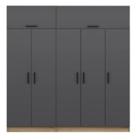 Dulap Trendy Kale 7719 Dore/Anthracit 225x255x52cm GTR004727 imaginea #2 — magazin online Desire.md