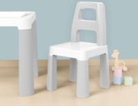 Măsuță pentru copii Technok Grey/White (0150) imaginea #4 — magazin online Desire.md