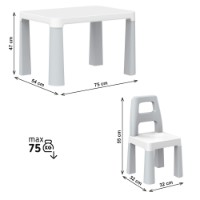 Măsuță pentru copii Technok Grey/White (0150) imaginea #5 — magazin online Desire.md