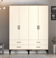 Шкаф Trendy Kumsal TT Walnut/Cream 201.4x47.5x160cm GTR001775