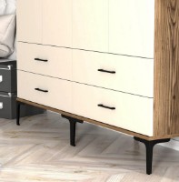 Шкаф Trendy Kumsal TT Walnut/Cream 201.4x47.5x160cm GTR001775 фото №3 — интернет-магазин Desire.md