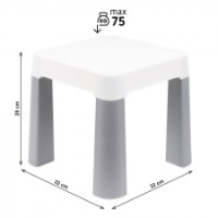 Scaun pentru copii Technok White/Grey (0860) imaginea #4 — magazin online Desire.md