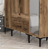 Шкаф Trendy Kumsal STR Walnut 201.4x47.5x160cm GTR001788 фото №3 — интернет-магазин Desire.md