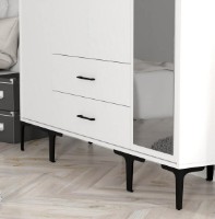 Шкаф Trendy Kumsal STR White 201.4x47.5x160cm GTR001792 фото №3 — интернет-магазин Desire.md