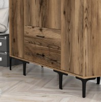 Шкаф Trendy Kumsal STS Walnut 201.4x47.5x160cm GTR001778 фото №3 — интернет-магазин Desire.md