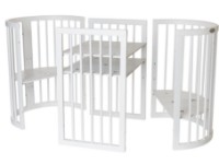 Pătuţ Ingvart Smart 9in1 72x72x120cm White (1729003) imaginea #2 — magazin online Desire.md