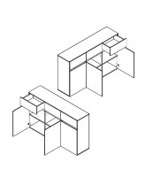 Тумба Gerbor London KOM3D3S Cashmere/Anthracite фото №3 — интернет-магазин Desire.md