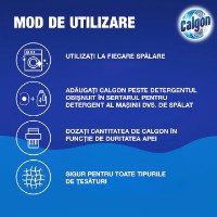 Средство для стиральной машины Calgon 4in1 Power 15tabs фото №5 — интернет-магазин Desire.md