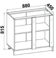 Кухонный модуль Yasen Madera H№17 880х715 Gold Craft Oak фото №2 — интернет-магазин Desire.md