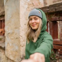 Căciulă Kama Knitted A190 Uni Gray imaginea #2 — magazin online Desire.md