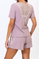 Pijama Ajoure TK23685 Mocha, s.XL imaginea #2 — magazin online Desire.md